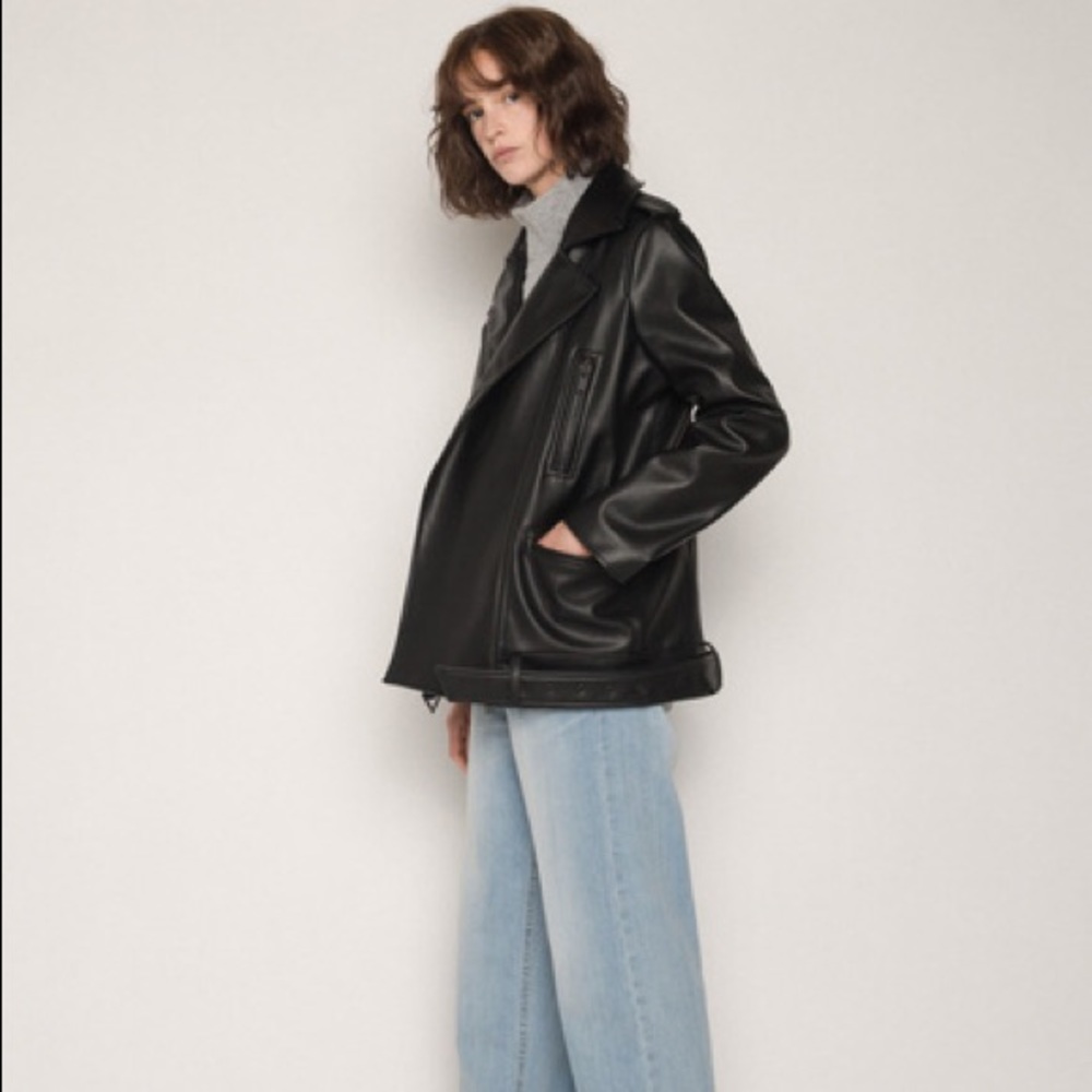 Oak+Fort - Oversized Moto Jacket